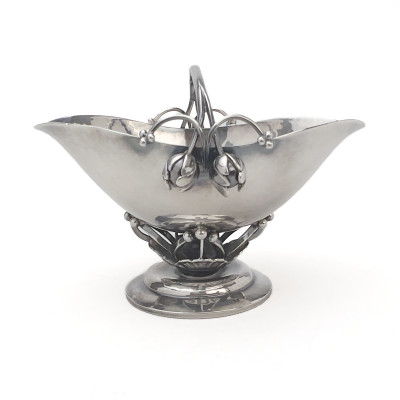 Image for Lot Georg Jensen - Sterling Silver "Rosebud" Bon Bon Basket, Model 235A
