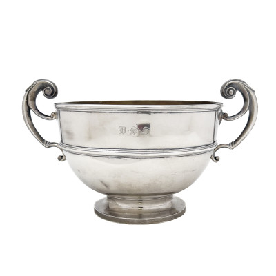Image for Lot Tiffany & Co. - Sterling Silver Twin-Handled Loving Cup