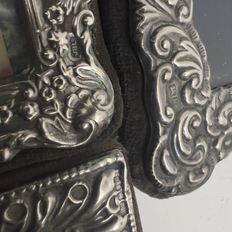 Group of Seven Sterling Silver Picture Frames