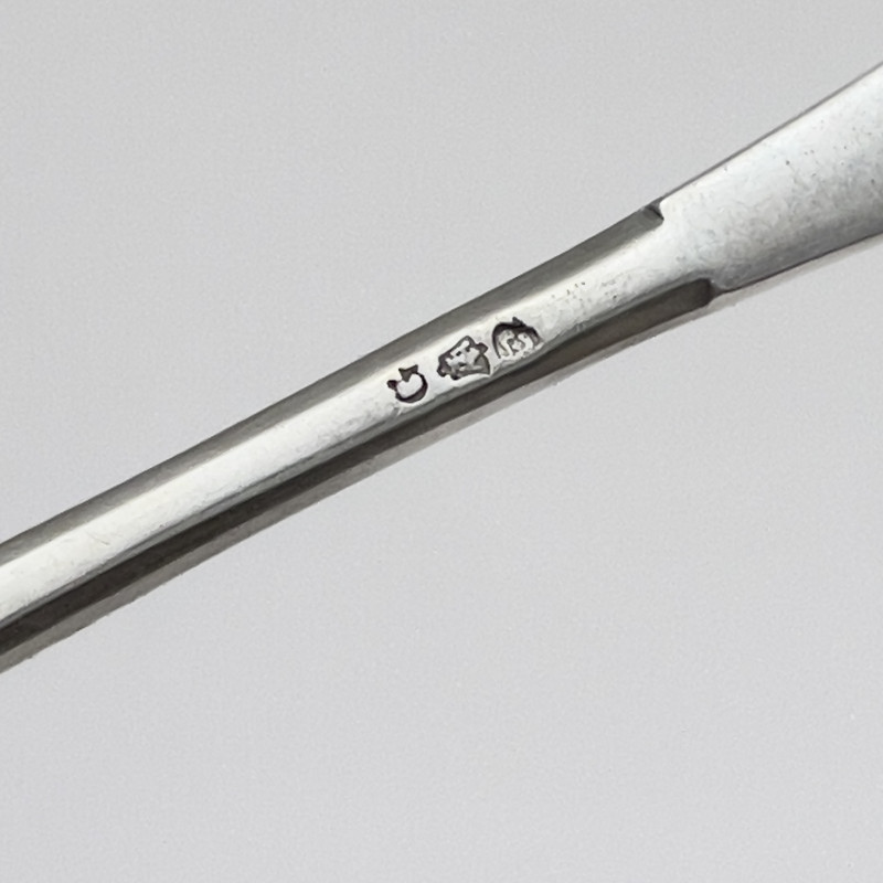 A Modernist 800 Silver Flatware Set and Cigarette Box