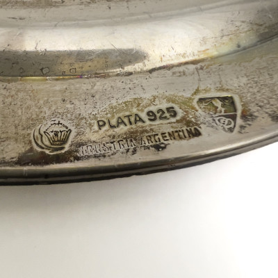 A Pair of Argentinian Sterling Silver Platters