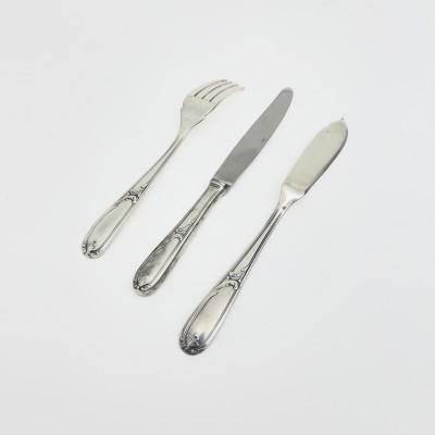 Christofle - Silver-Plated Flatware Group