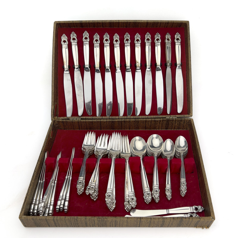 International Silver - Royal Danish Silver Flatware Service for 12