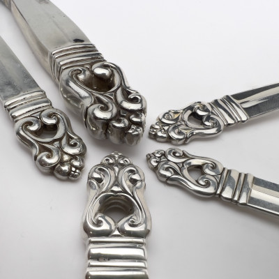 International Silver - Royal Danish Silver Flatware Service for 12