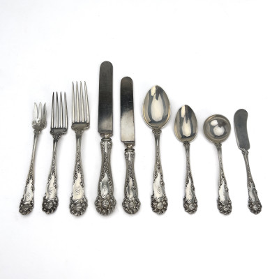 Image for Lot Alvin - Edward VII Silver Flatware Service for 12