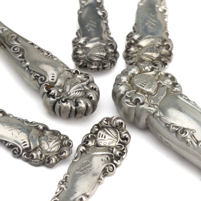 Alvin - Edward VII Silver Flatware Service for 12