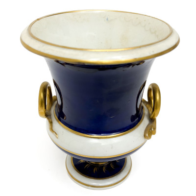 Bloor Derby - A Porcelain Two-Handled Binham Abbey Urn