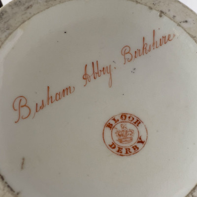 Bloor Derby - A Porcelain Two-Handled Binham Abbey Urn