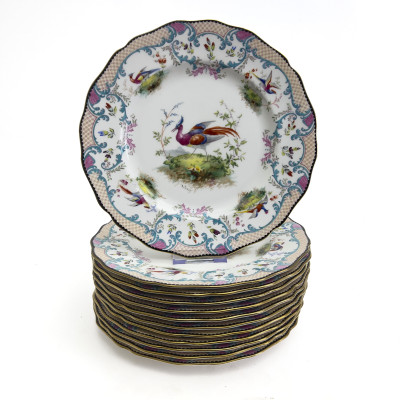 Image for Lot Royal Doulton Cabinet Plates for Tiffany