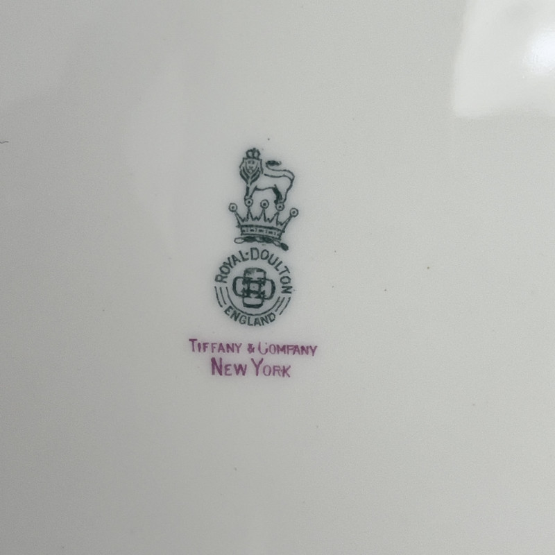 Royal Doulton Cabinet Plates for Tiffany