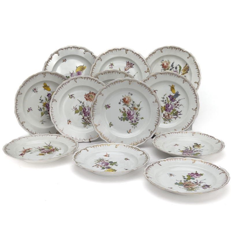 KPM - A Set of Twelve KPM Porcelain Plates
