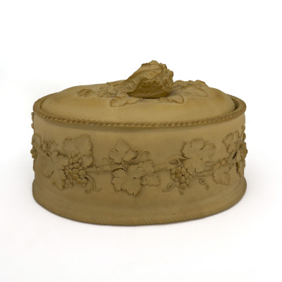 Image for Lot Wedgwood - A Relief-Molded Caneware Covered Vegetable Tureen
