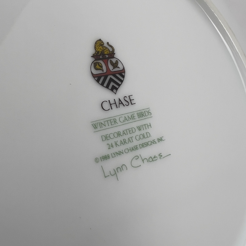 Group of Five Porcelain Plates, by Lynn Chase
