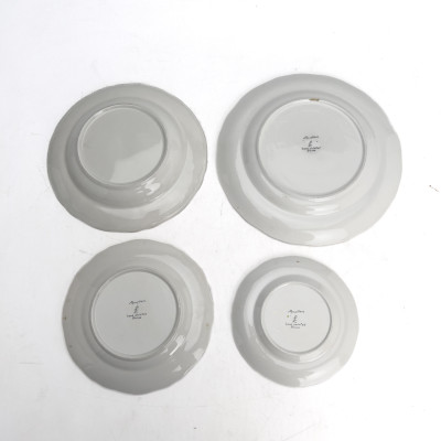 A French Moustiers Faience Partially Assembled Dinner Service (50+ Pieces)