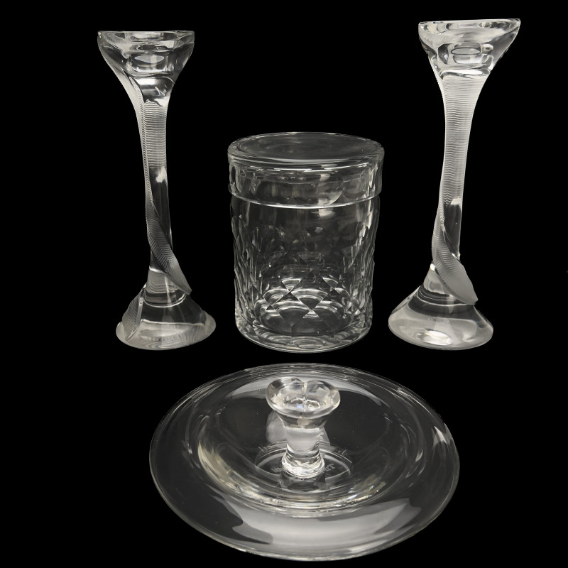 Four-Piece Crystal Tableware and Vanity Assortment