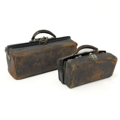 An Antique Physician's Traveling Apothecary Satchel and Medicine Kit