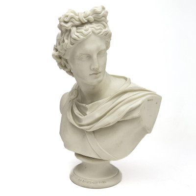Image for Lot Parian Porcelain Bust of Apollo Belvedere, Charles Delpech for the Art Union of London