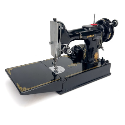 Image for Lot Singer Model 221 "Featherweight" Electric Sewing Machine