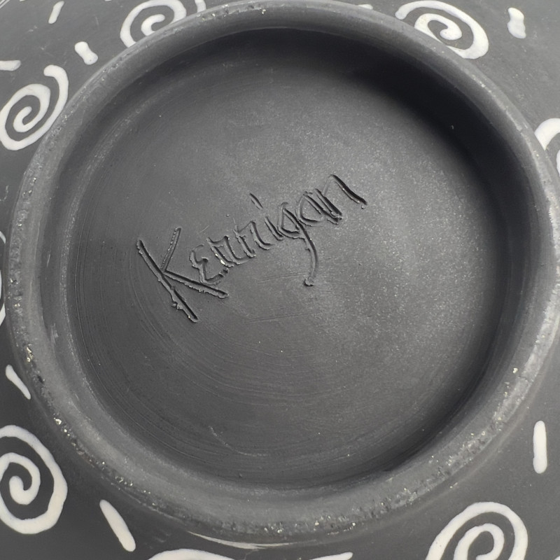 Contemporary Black and White Ceramic Figural Vessels,