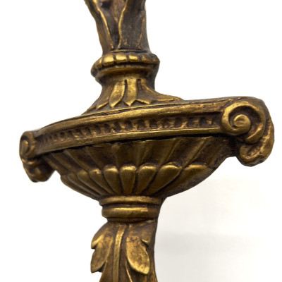 A Neoclassical Style Giltwood and Gesso Wall Mirror
