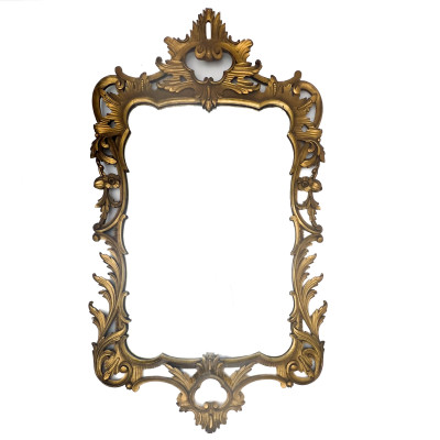 Image for Lot An Italian Rococo Style Carved and Gilded Wood Wall Mirror