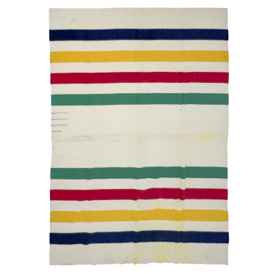 Image for Lot A Hudson's Bay Company 4-Point Wool Blanket