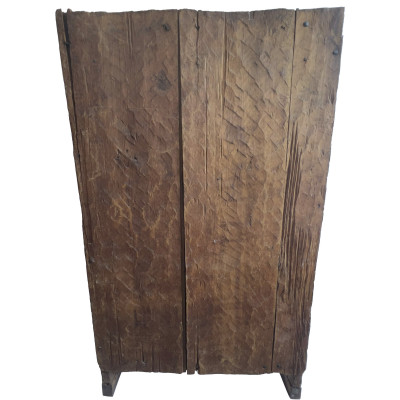An Antique Argentine Provincial Carved Cedar Cupboard