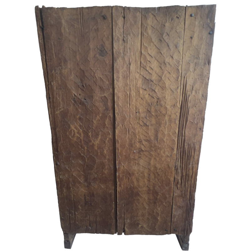 An Antique Argentine Provincial Carved Cedar Cupboard