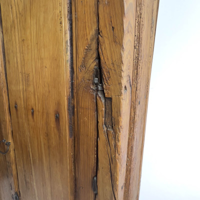 An Antique Argentine Provincial Carved Cedar Cupboard
