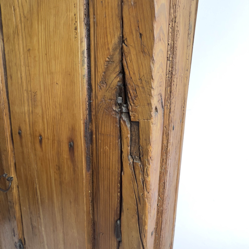 An Antique Argentine Provincial Carved Cedar Cupboard