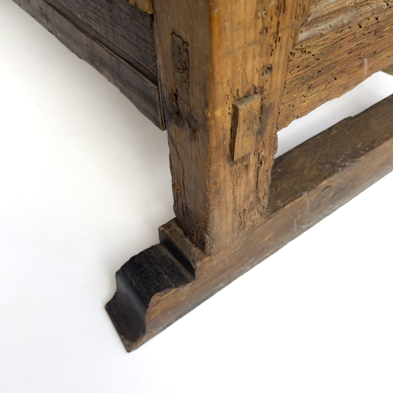 An Antique Argentine Provincial Carved Cedar Cupboard