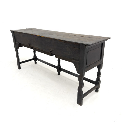 An Antique Jacobean Style Molded Oak Dresser Base