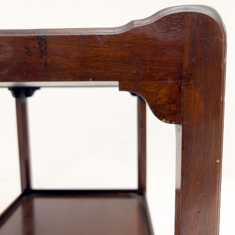 A Georgian Style Mahogany Tea Cart