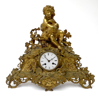 Image for Lot Napoleon III Gilt-Bronze Mantel Clock
