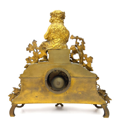 Napoleon III Gilt-Bronze Mantel Clock
