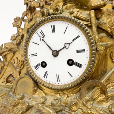 Napoleon III Gilt-Bronze Mantel Clock