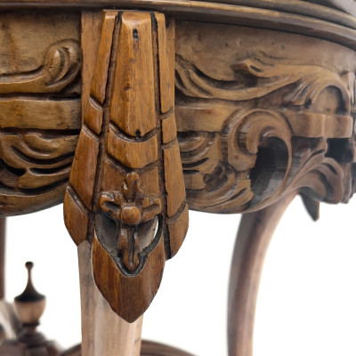 Louis XV Style Mahogany Tray Top Coffee Table