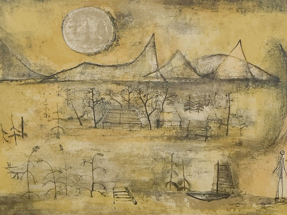 Zao Wou-Ki, Mountains and Sun