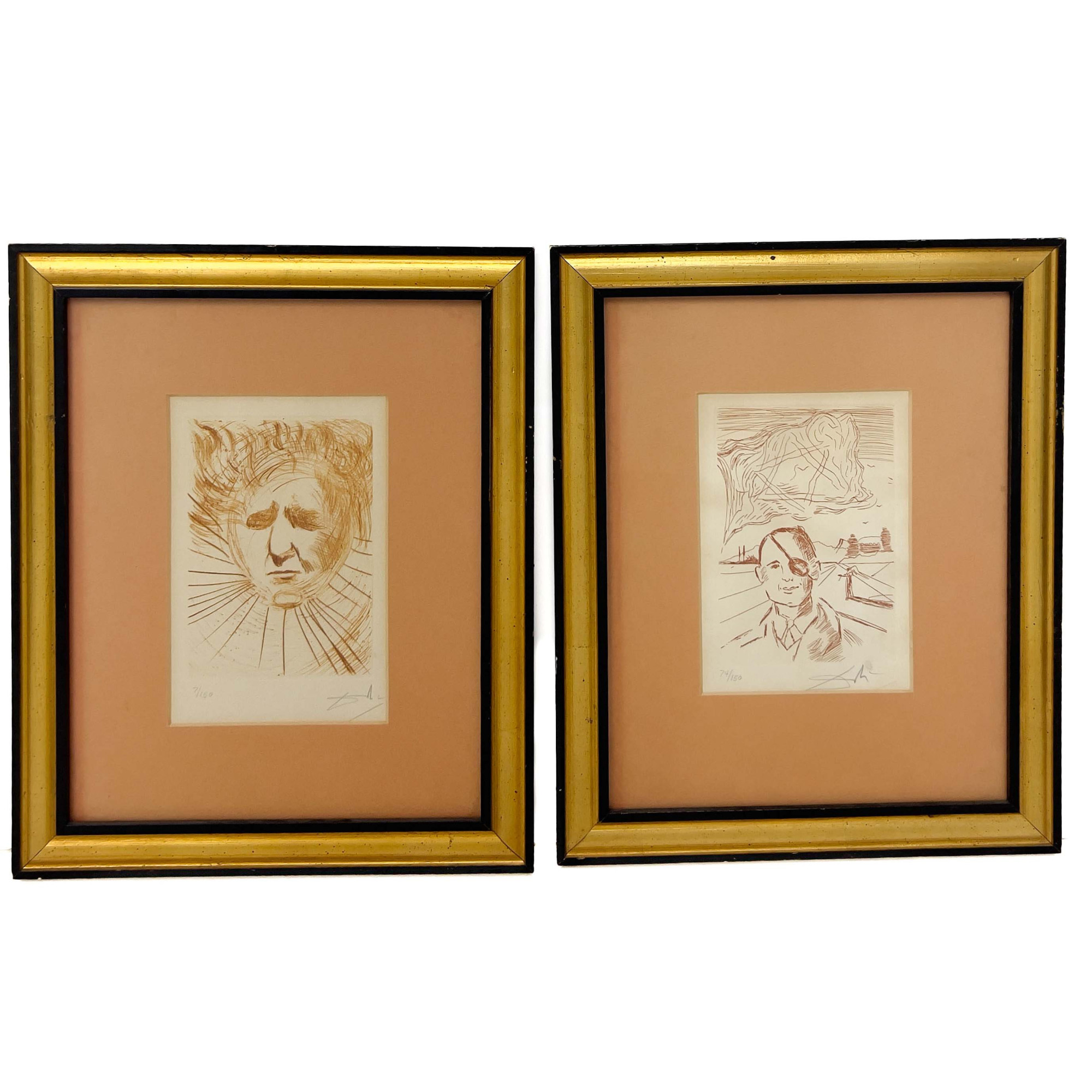 Salvador Dali - David Ben-Guiron and Moshe Dayan - Capsule Auctions