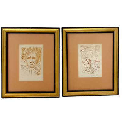 Image for Lot Salvador Dali - David Ben-Guiron and Moshe Dayan