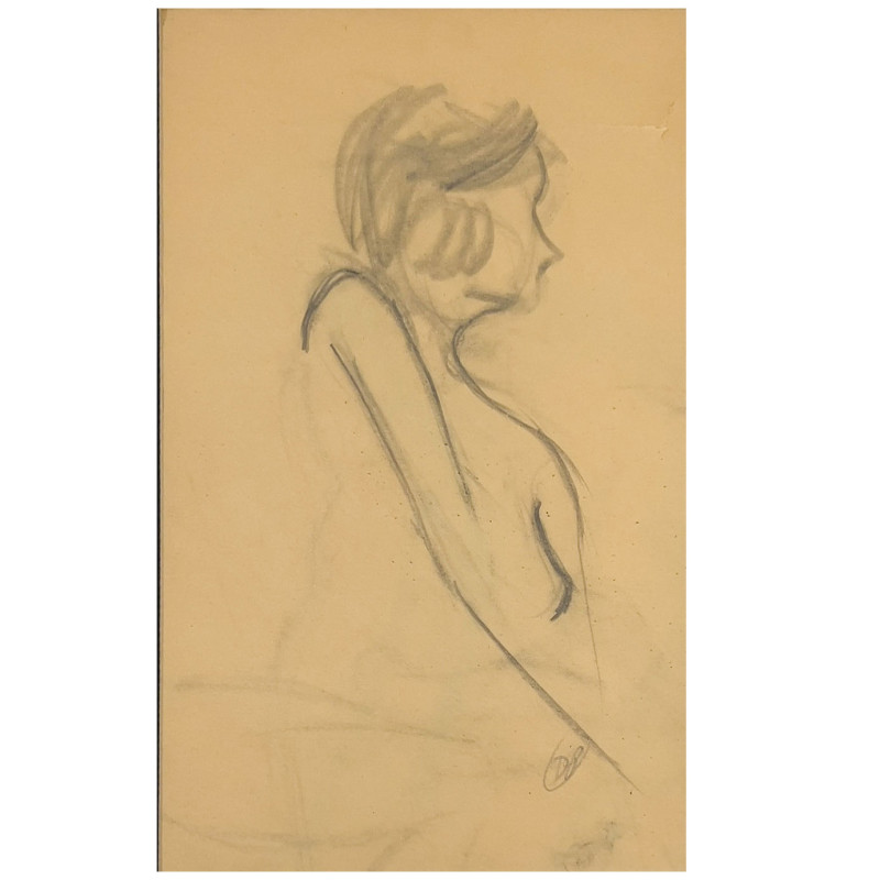 Unknown Artist - Untitled (sketch of a woman)