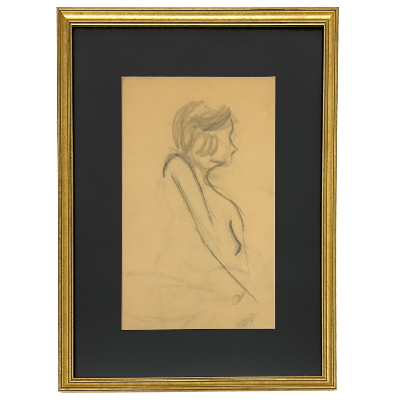 Unknown Artist - Untitled (sketch of a woman)