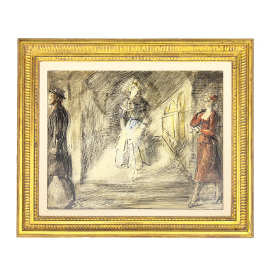 Reginald Marsh - Fifth Avenue Street Scene