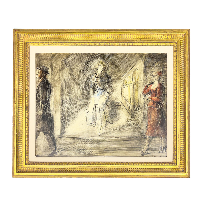 Reginald Marsh - Fifth Avenue Street Scene
