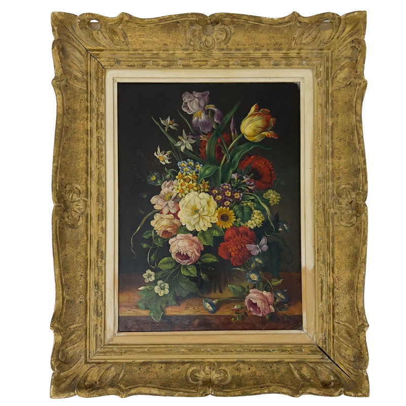 Oscar Robert Dogarth - Still Life with Spring Flowers
