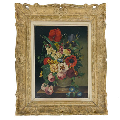 Oscar Robert Dogarth - Still Life with Spring Flowers