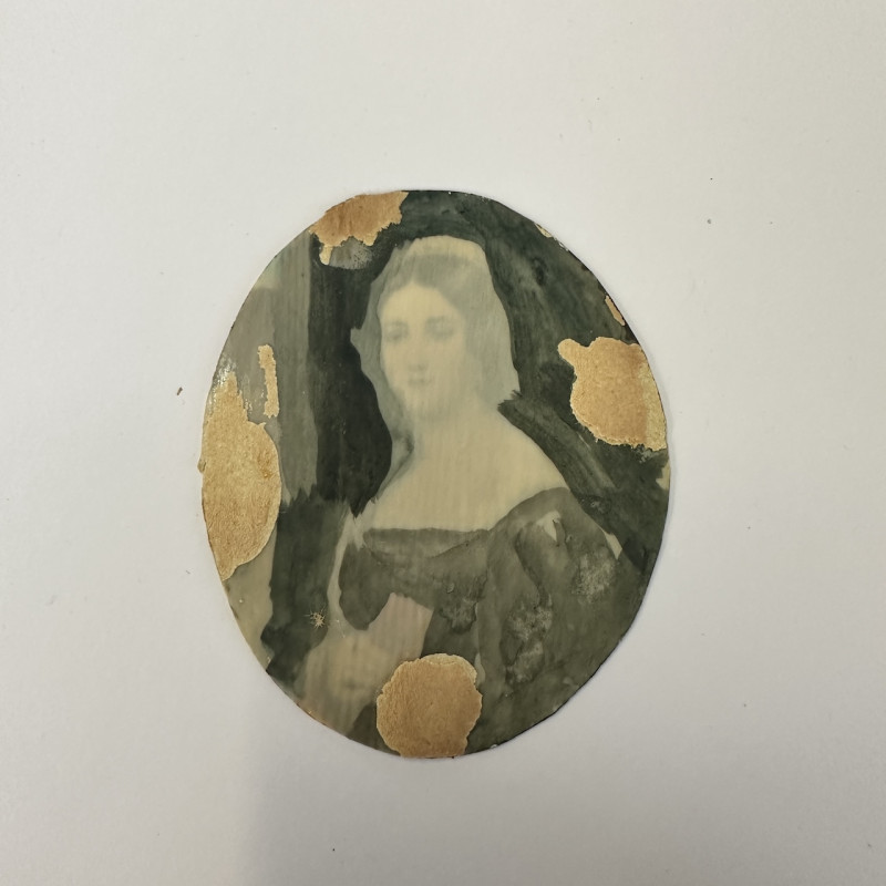after Joseph Karl Stieler - Miniature Portait of Anna Hillmayer