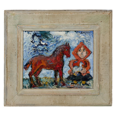 David Burliuk - Red Horse
