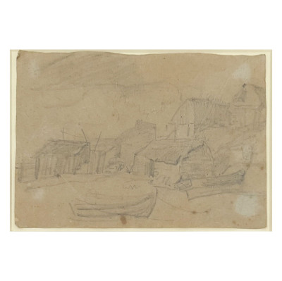 Image for Lot Eugène Boudin - Untitled (Harbor Scene)