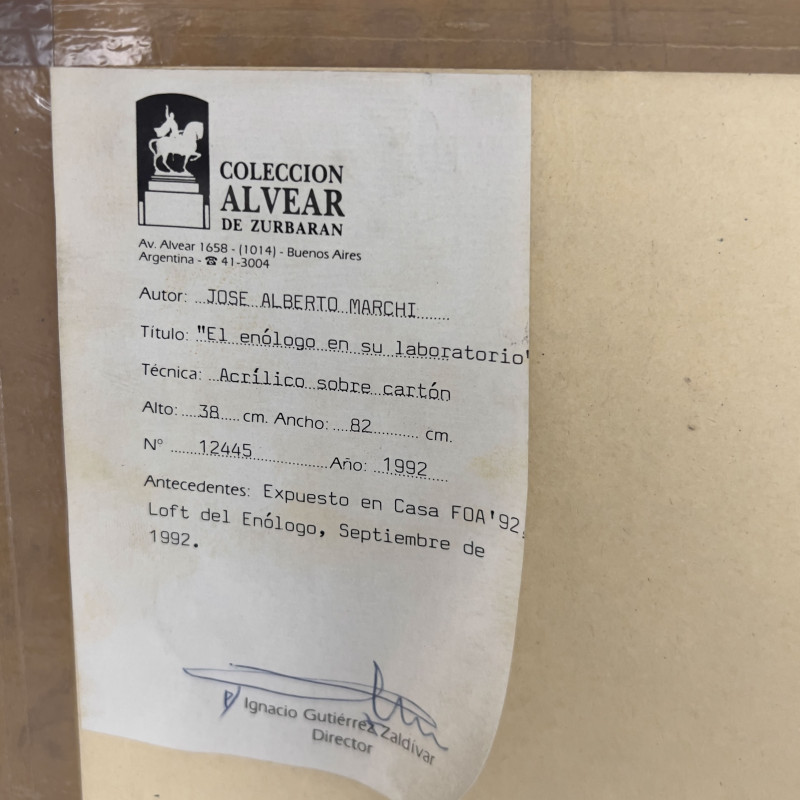 Jose Alberto Marchi - El Enólogo en su Laboratorio